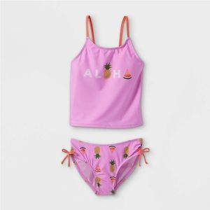 Girls Aloha Tankini Swim Set Pink - Cat & Jack